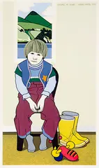 Michael at Home by Robin White, screenprint, 36/50, sold Feb 2015