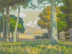 Marcus King, Untitled - Landscape, oil on canvas