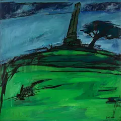 Untitled – One Tree Hill by Sean Chen, oil on canvas, offered Feb 2015