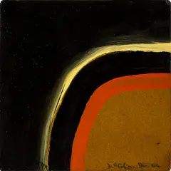 Waterfall by Colin McCahon, synthetic polymer paint on board, sold Nov 2014