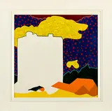 Pat Hanly, High Rise, oil and enamel on board