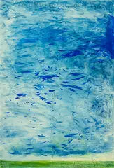 Colin McCahon, The Lark’s Song, synthetic polymer paint, watercolour and graphite on paper