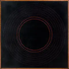 Black Painting by Ralph Hotere, brolite lacquer on board, offered Nov 2014