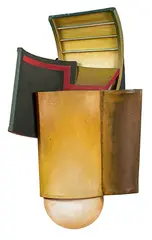 Hikurangi No. 17 by Edward Bullmore, acrylic, canvas and wood (1965), offered Nov 2014