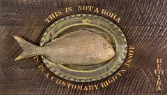 Bob Jahnke, This is not a Koha – This is a Customary Rights Issue, bronze and wood