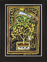 Nigel Brown, Organic Lemon, oil and acrylic on paper