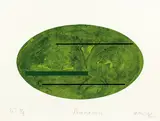 Gretchen Albrecht, Pounamu, lithograph, printer’s proof, 2/4