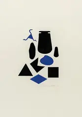 Untitled by Richard Killeen, oil on paper, sold Oct 2014