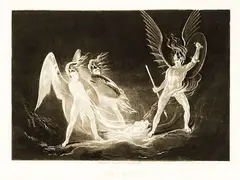 John Martin, Satan Aroused from John Milton’s Paradise Lost, engraving