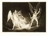 John Martin, Satan Aroused from John Milton’s Paradise Lost, engraving