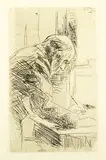 Pierre Bonnard, Le Bonne Graveur, etching, circa 1930