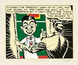 Masterpiece by Dick Frizzell, lithograph, 12/80, offered Oct 2014