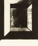 John Drawbridge, Tanya Going and Coming No. 1, mezzotint, artist’s proof