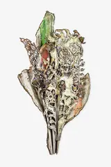 Jeff Thompson, Bouquet, corrugated iron and lead