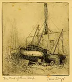 Trevor Lloyd, The End of Their Days, etching