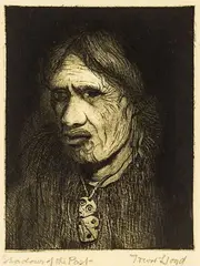 Trevor Lloyd, Shadows of the Past, etching
