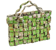 Jeff Thompson, Kete and Objects, corrugated iron and lead