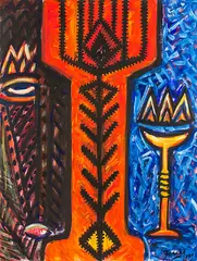 Fatu Feu’u, Talimalo Lelei, acrylic on canvas