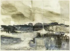 Gary Currin, Kaipara Study I, acrylic and mixed media on canvas board