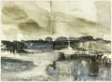Gary Currin, Kaipara Study I, acrylic and mixed media on canvas board