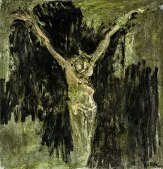 Ross Ritchie, Christ, oil on board