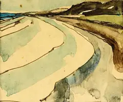 Untitled by Helen Brown, watercolour and graphite on paper, sold Oct 2014