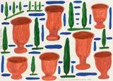 Gavin Chilcott, Terracotta, Poplars and Blue Sky