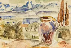 Olivia Spencer Bower, Grampians Range, watercolour