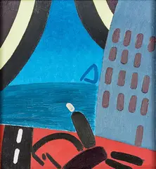 Eion Stevens, Equestrian, oil on board