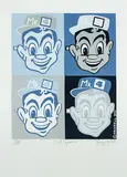 Cool Squares by Dick Frizzell, lithograph, 53/80, offered Oct 2014