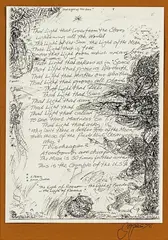 Poem from India by Rudolf Gopas, xerox print, sold Oct 2014