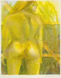 Victoria Edwards, Untitled – nude in an interior, lithograph