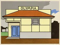 Olympia, Maketu by Robin White, silkscreen print, 19/35, sold Oct 2014
