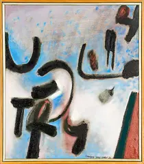 New Order No. 22 by Pat Hanly, oil on canvas, offered Aug 2014
