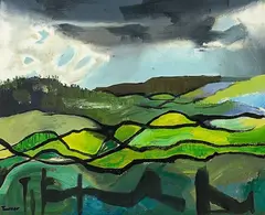 Waitomo by Dennis Knight Turner, oil on canvas board, sold Jun 2014
