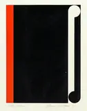 Gordon Walters, Kahu, screenprint, 10/75