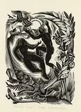 Ernest Mervyn Taylor, Tane the Creator, wood engraving, edition of 40