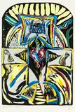 Philip Clairmont, Black Crucifixion, lithograph, 65/90