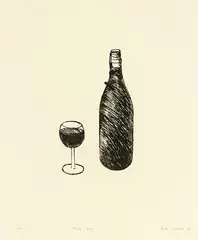 Pinot Noir by Bill Culbert, lithograph, A/P, sold Jun 2014