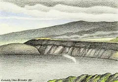 Kilauea by Don Binney, pastel on paper, sold Jun 2014