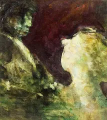 Adoration by Arthur Dagley, acrylic on board, sold Jun 2014