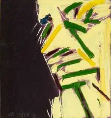 Study for Yellow Head No. 3 by James Ross, oil on paper, sold Jun 2014
