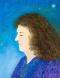 Lois McIvor, Self Portrait, oil on canvas board