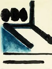 K2 by Pat Hanly, monoprint, offered Jun 2014