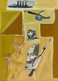 Patrick Hayman, The Girl Soldier, oil on board