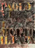 Ralph Hotere, Paolo VI E Morto Ill Papa, watercolour