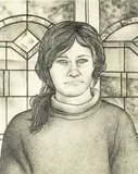 Robin White, Claudia Pond-Eyley at Cromwell St, Mt Eden, graphite on paper