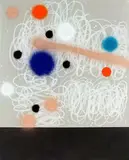 How the Heavens Work No. 2 by John Reynolds, acrylic and enamel on canvas, offered Jun 2014