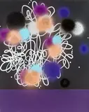 How the Heavens Work No. 3 by John Reynolds, acrylic and enamel on canvas, offered Jun 2014