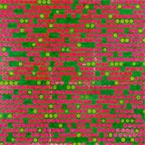 Sara Hughes, Circulate (Red/Green), screenprinted vinyl on board